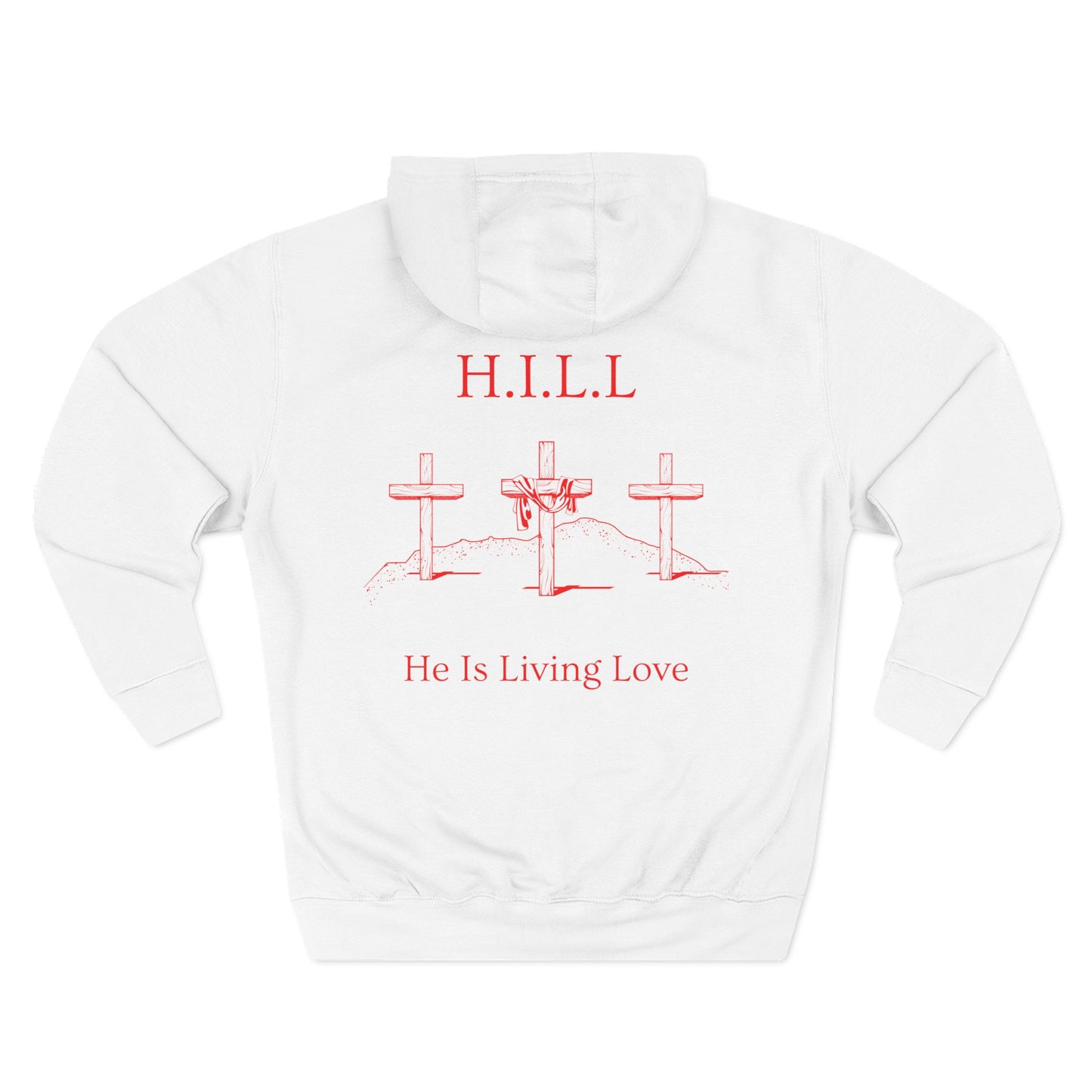 Hill Christian Red Words Hoodie