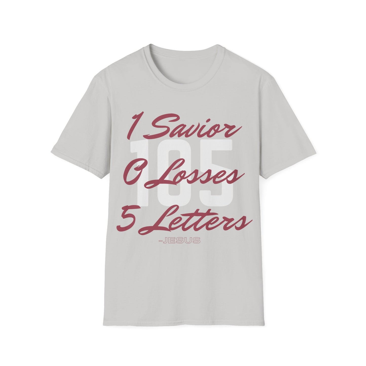 Adult 105 Christian Marron and White Letters