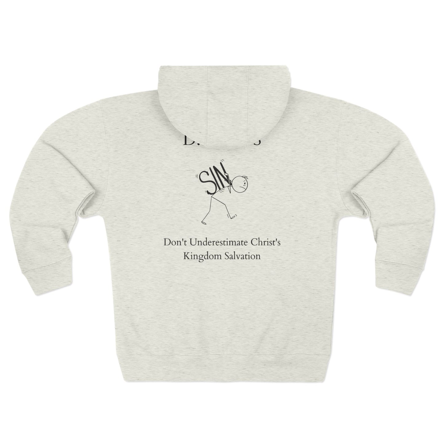 Ducks Christian Black Words Hoodie Zipper