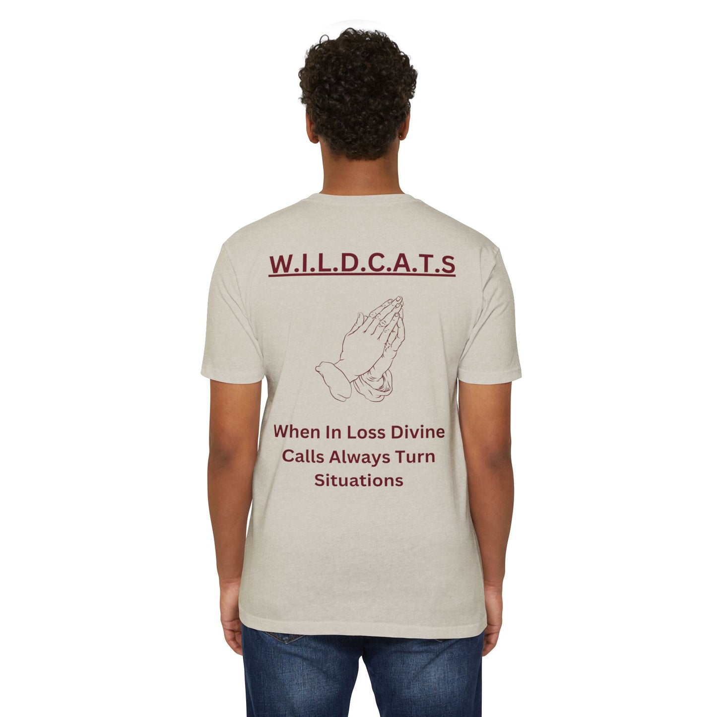 Wildcats Christian Marron Letters & Picture