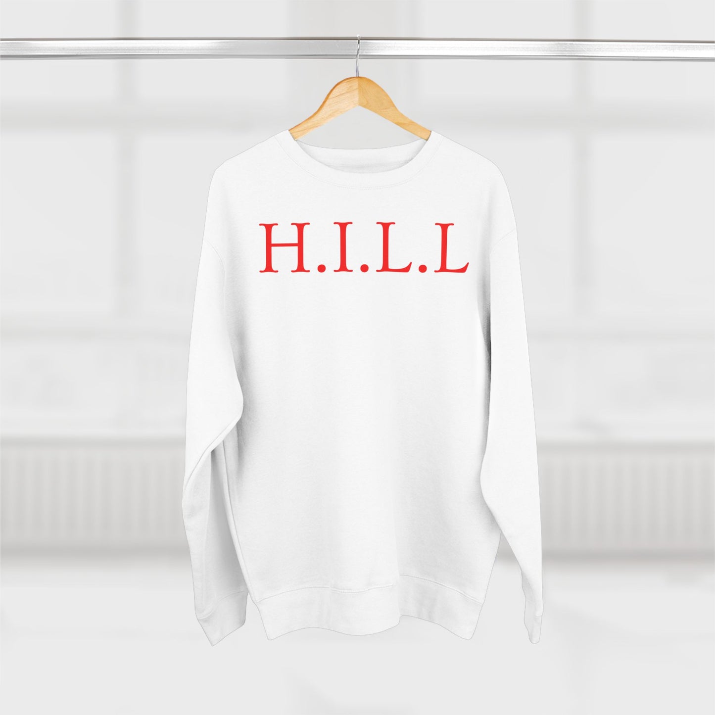 Hill Christian Red Words Crewneck