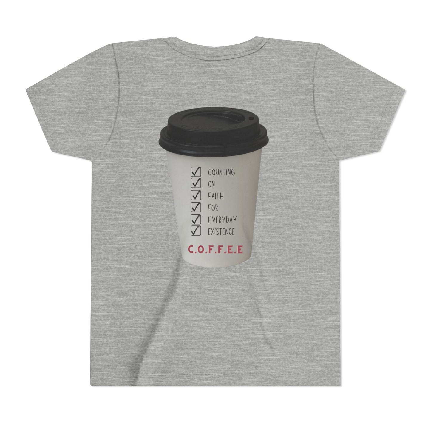 Youth Adult Coffee Christian White Letters & Image