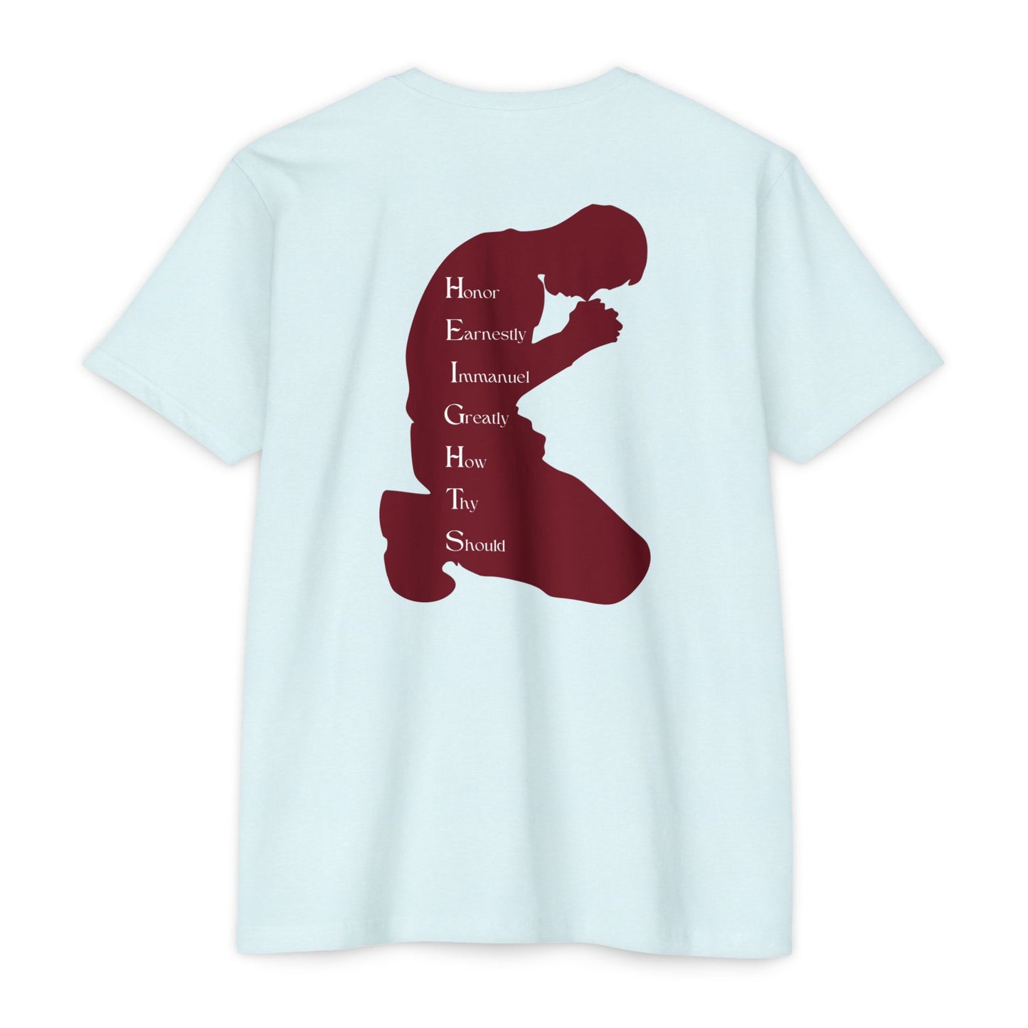 Heights Christian Marron Letters & Image Blended