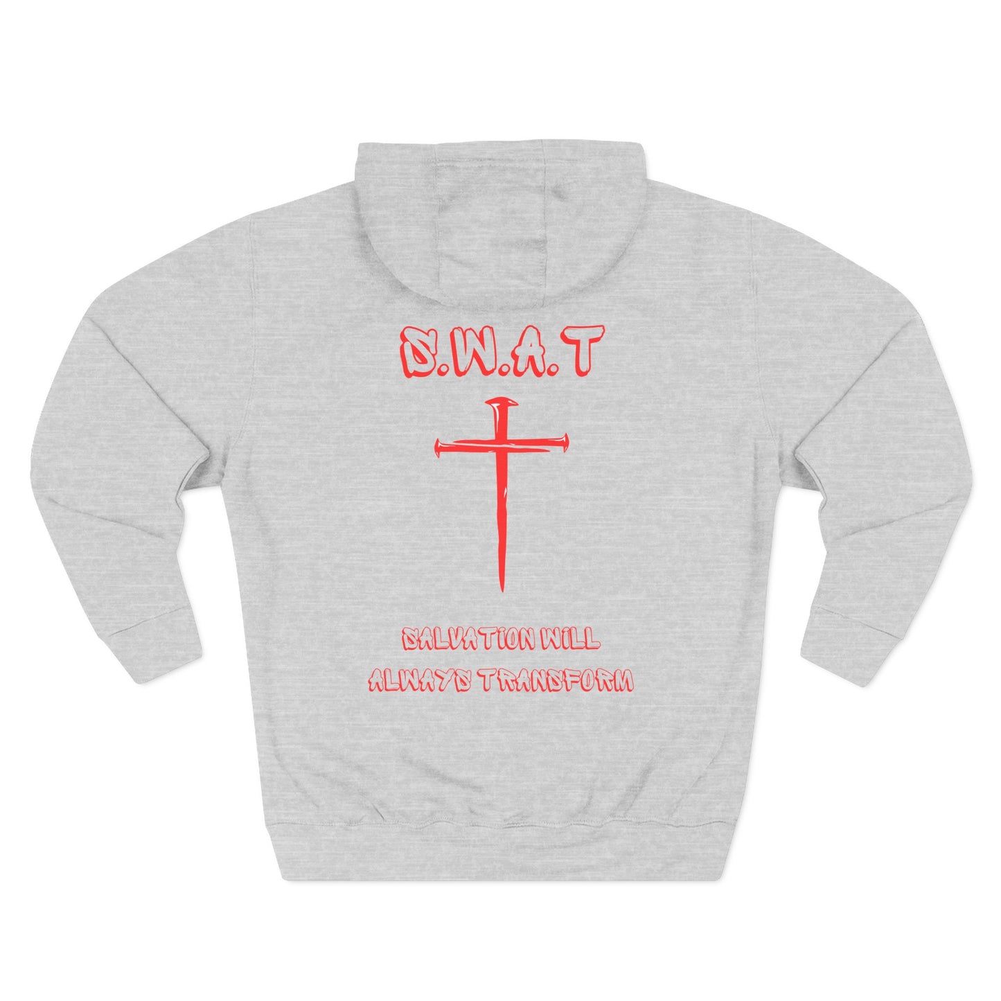 Swat Christian Red Words Hoodie
