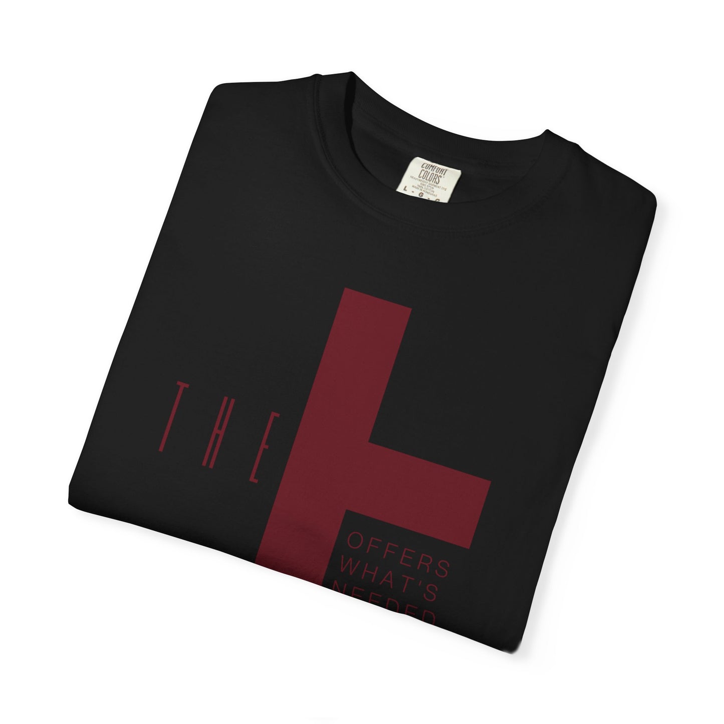 Adult T-Town Christian Marron Letters & Cross