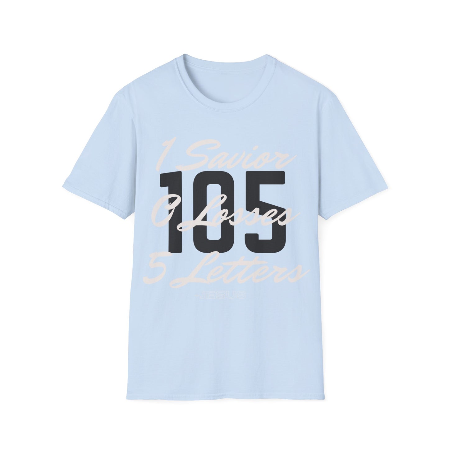 Adult 105 Christian White and Black Letters