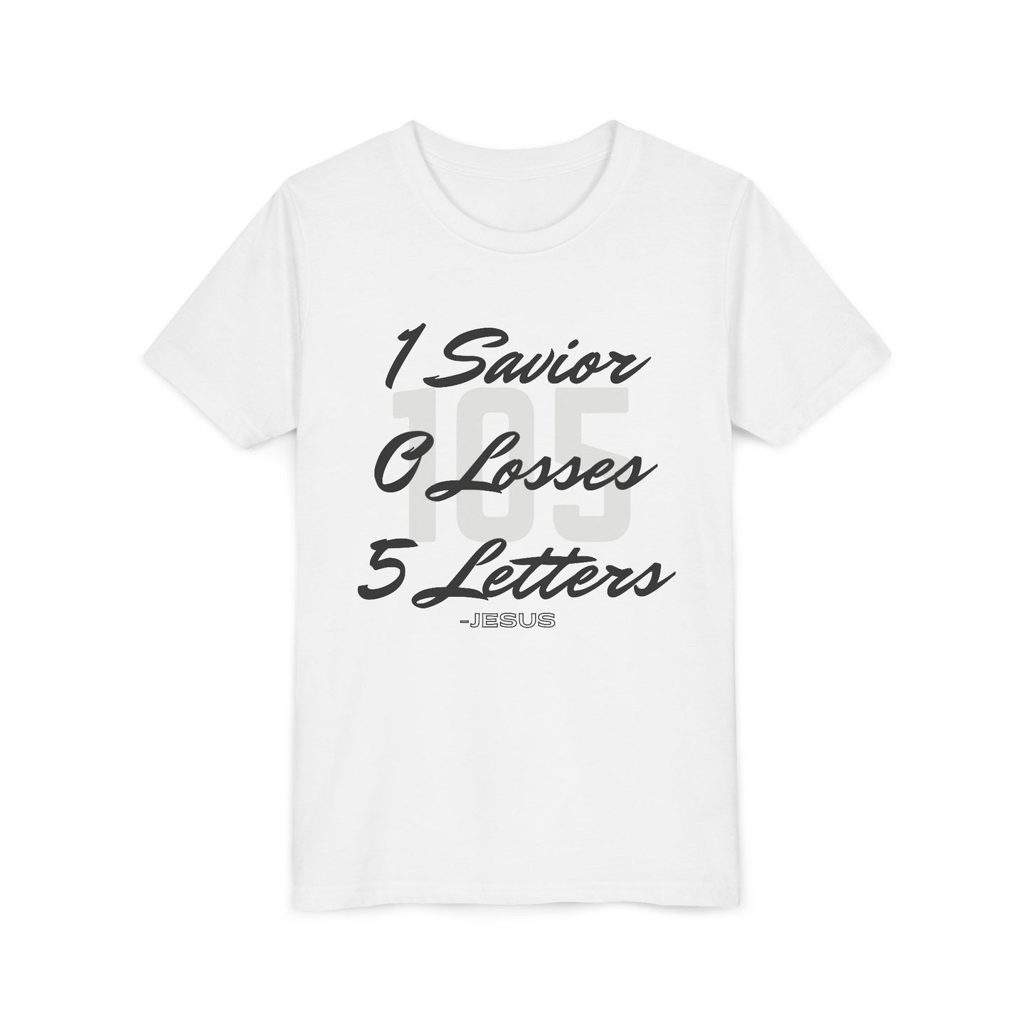 Youth 105 Christian Black and White Letters