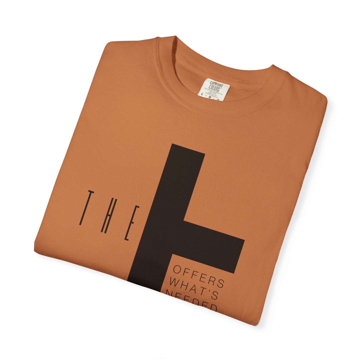 Adult T-Town Christian Black Letters & Cross