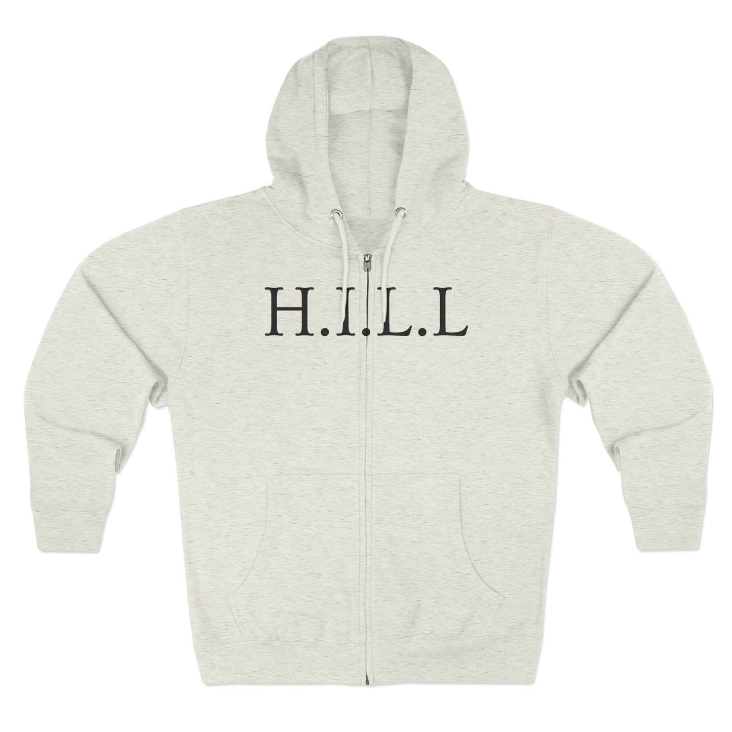 Hill Christian Black Words Hoodie Zipper