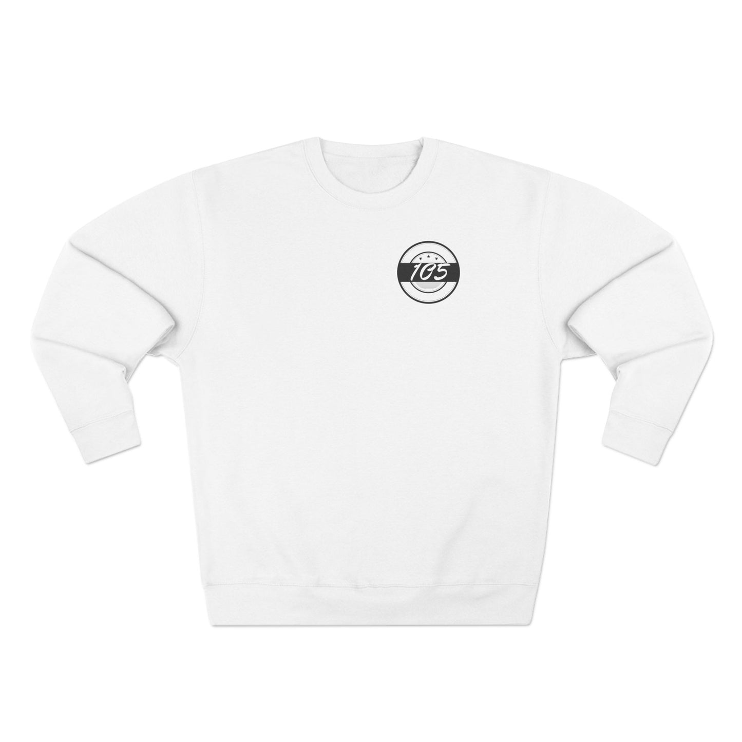 Adult 105 Christian Black and White Letters Crewneck