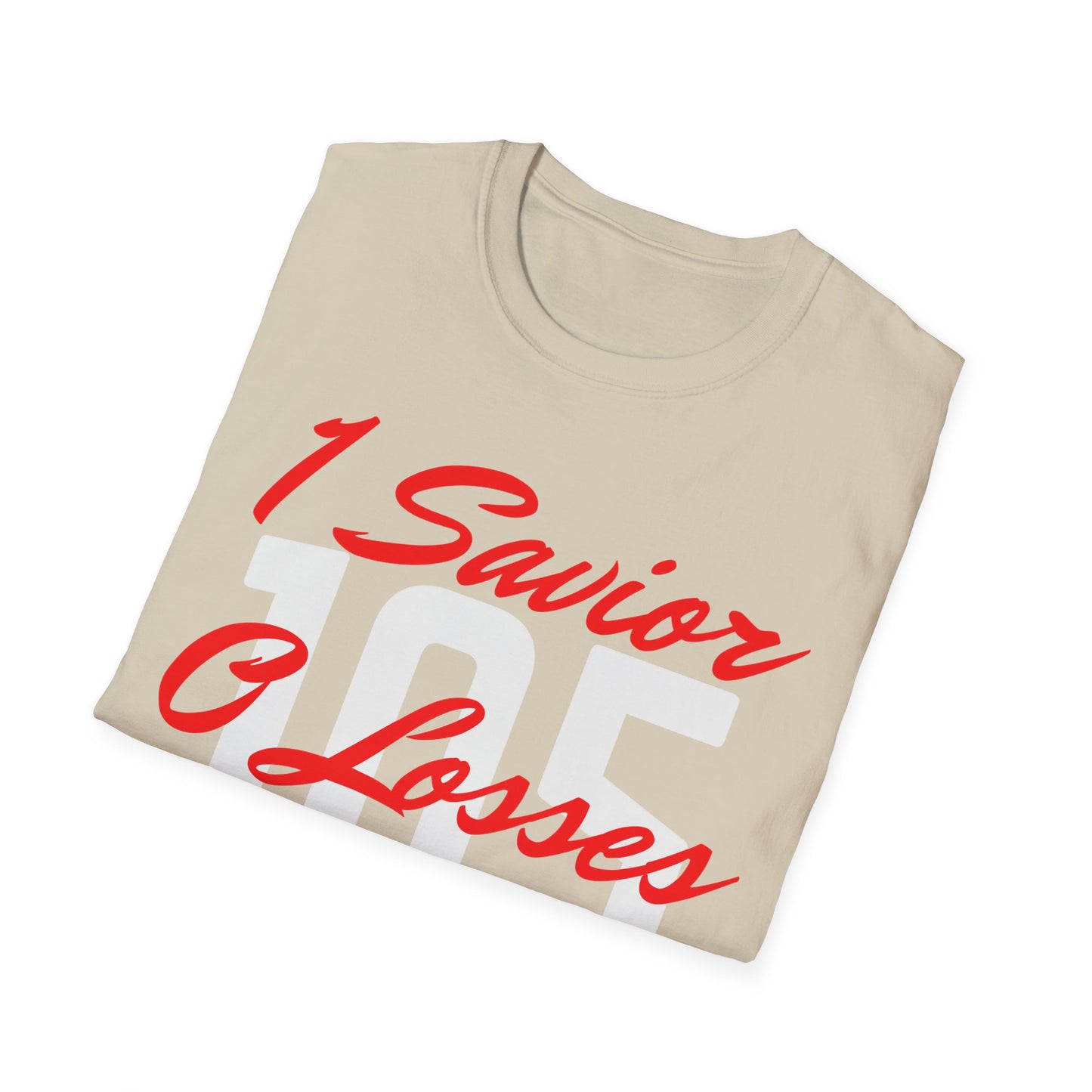 Adult 105 Christian Red and White Letters