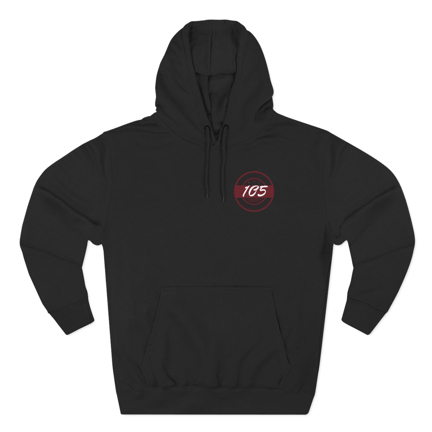 Adult 105 Christian Marron and White Letters Hoodie