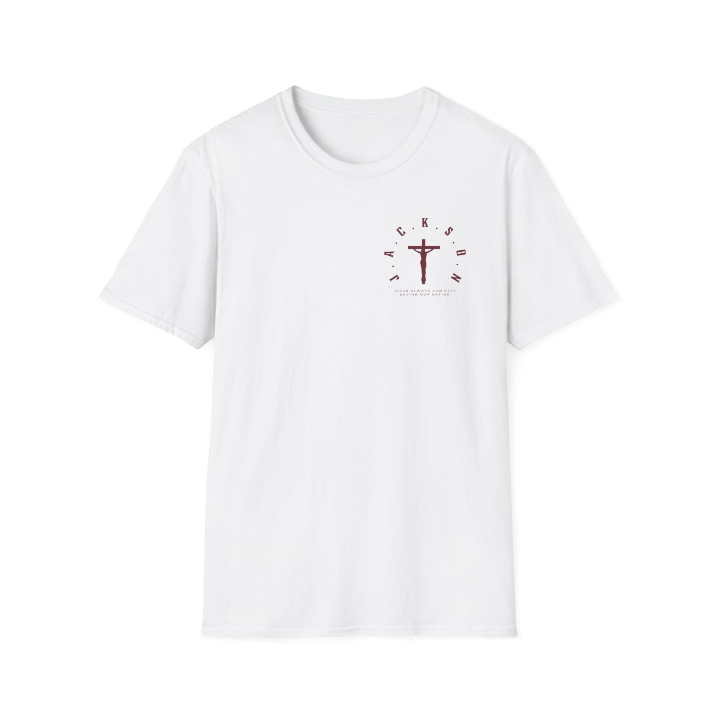 Jackson Believing Christian Marron Letters & Cross