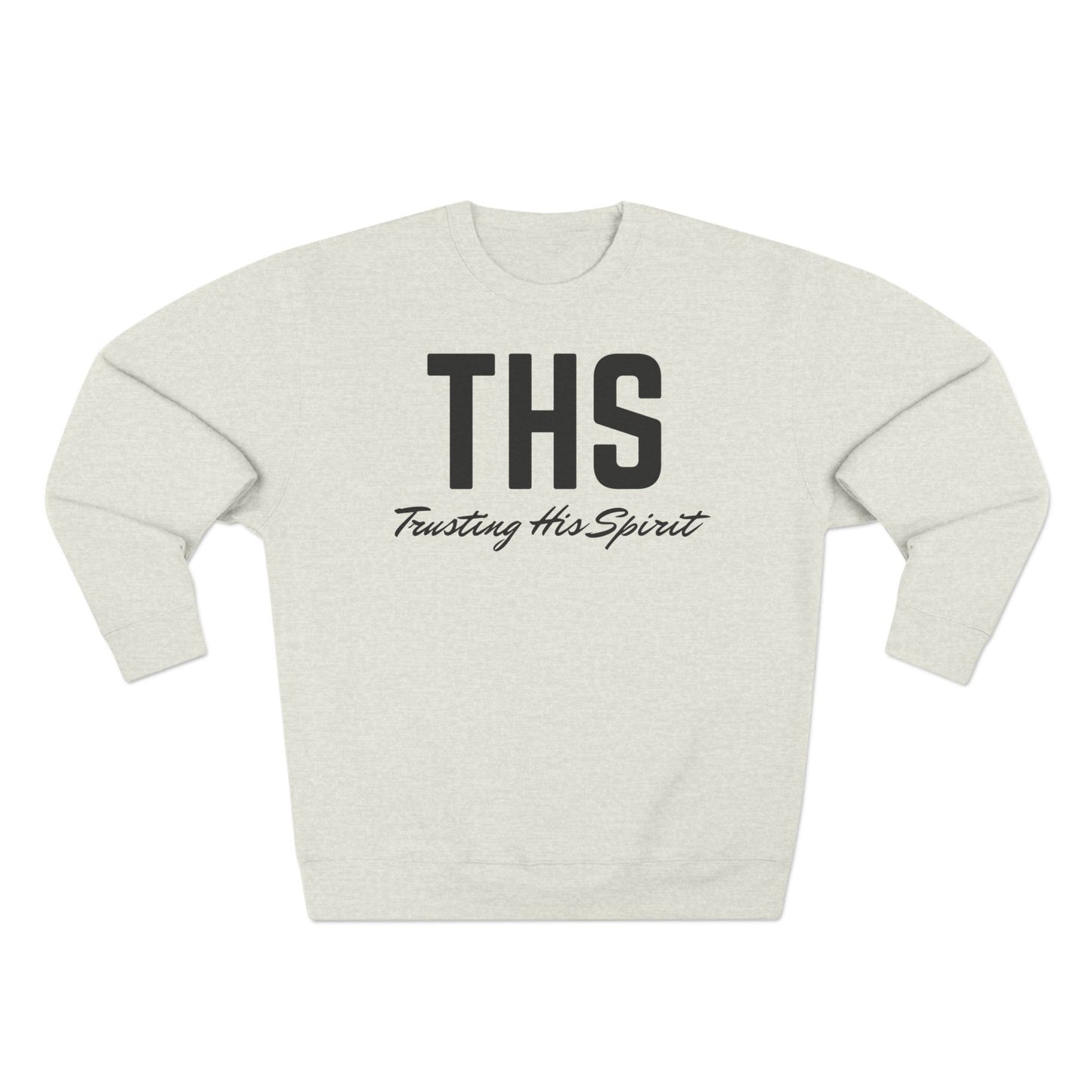 Adult THS Christian Black Letters Crewneck
