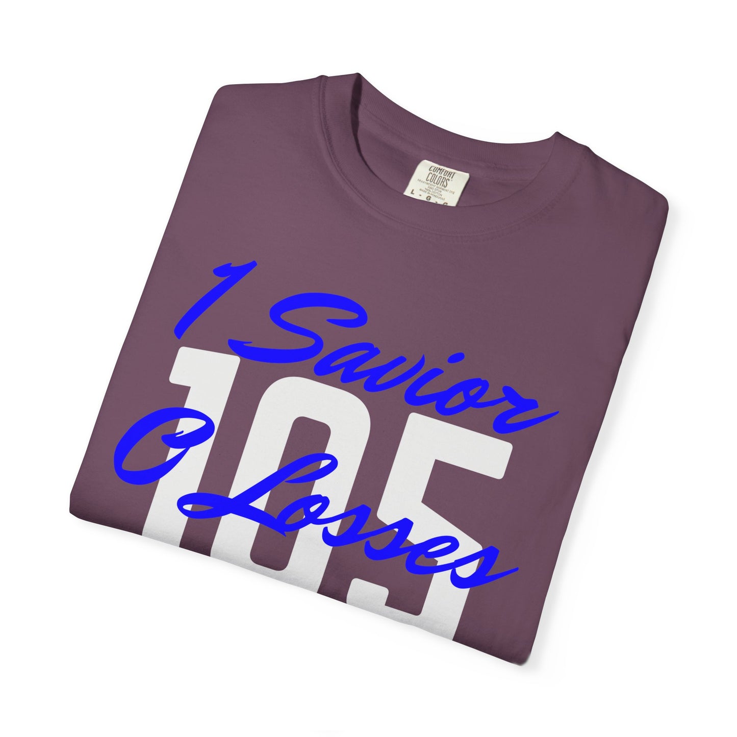 Adult 105 Christian Blue and White Letters