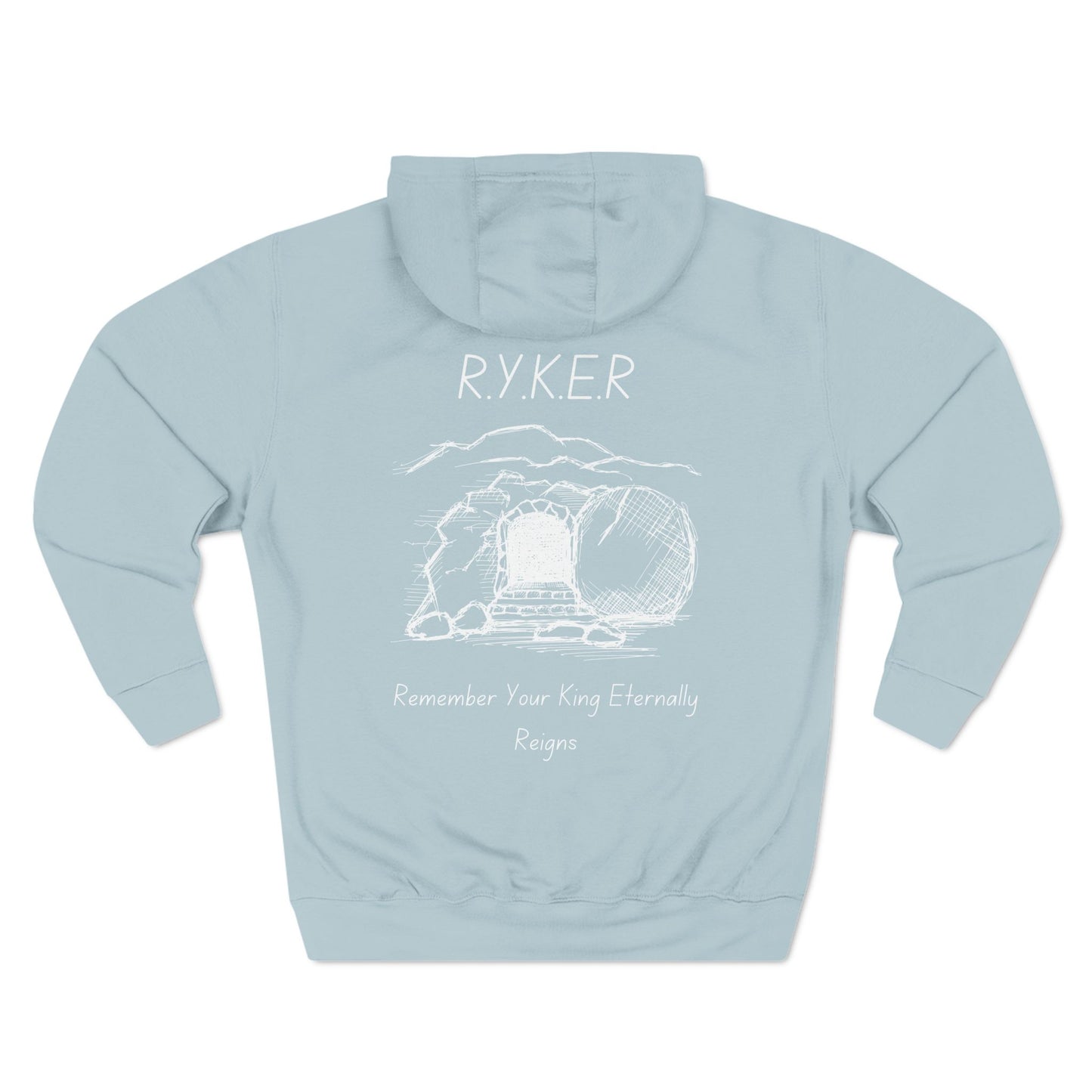 RYKER Christian White Letters Hoodie
