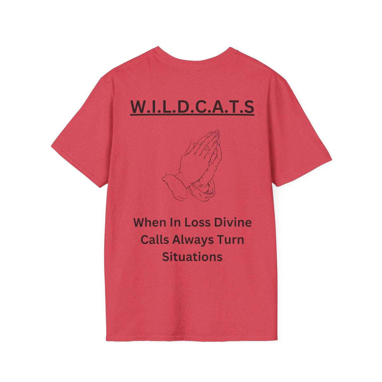 Wildcats Christian Black Letters & Picture