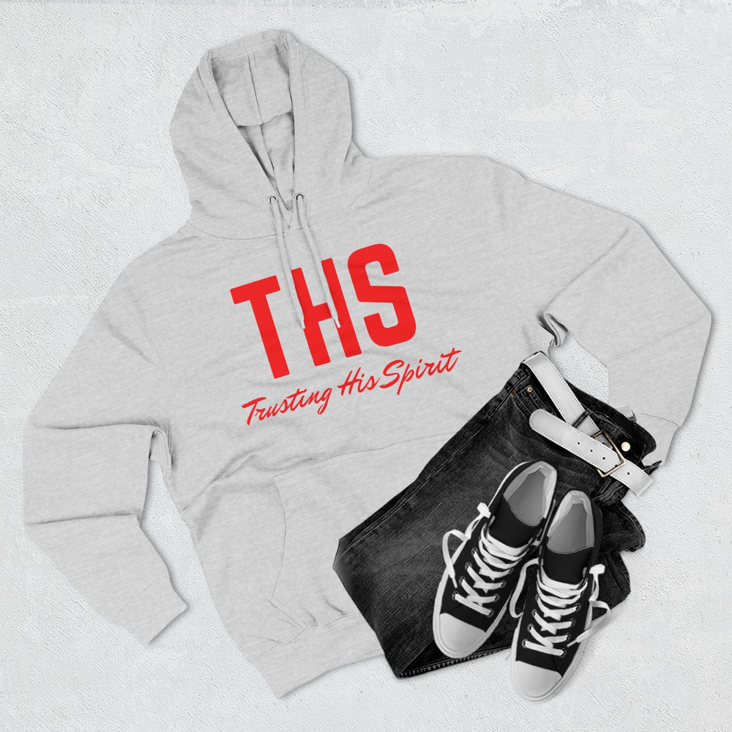 Adult THS Christian Red Letters Hoodie
