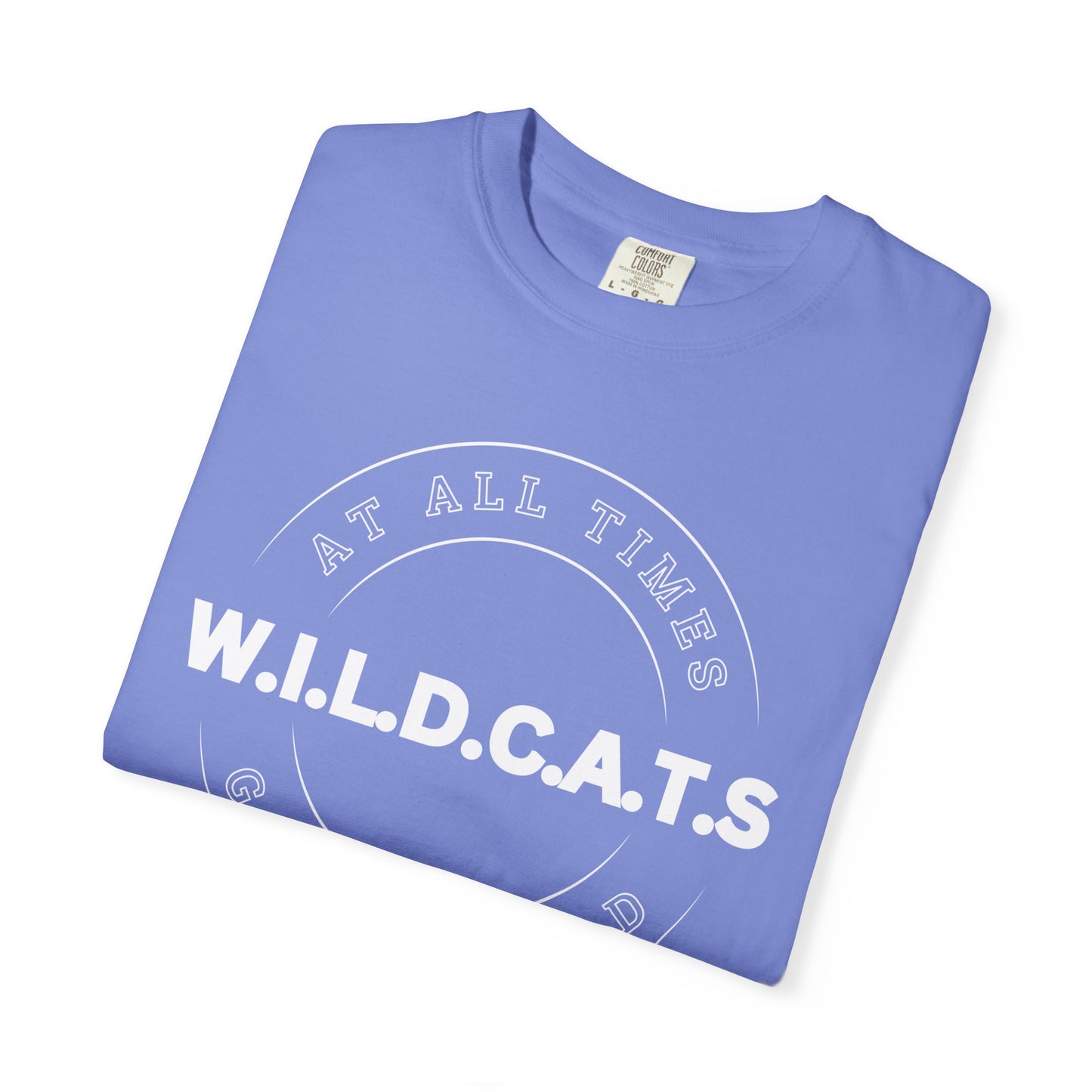 Wildcats Christian White Letters & Picture