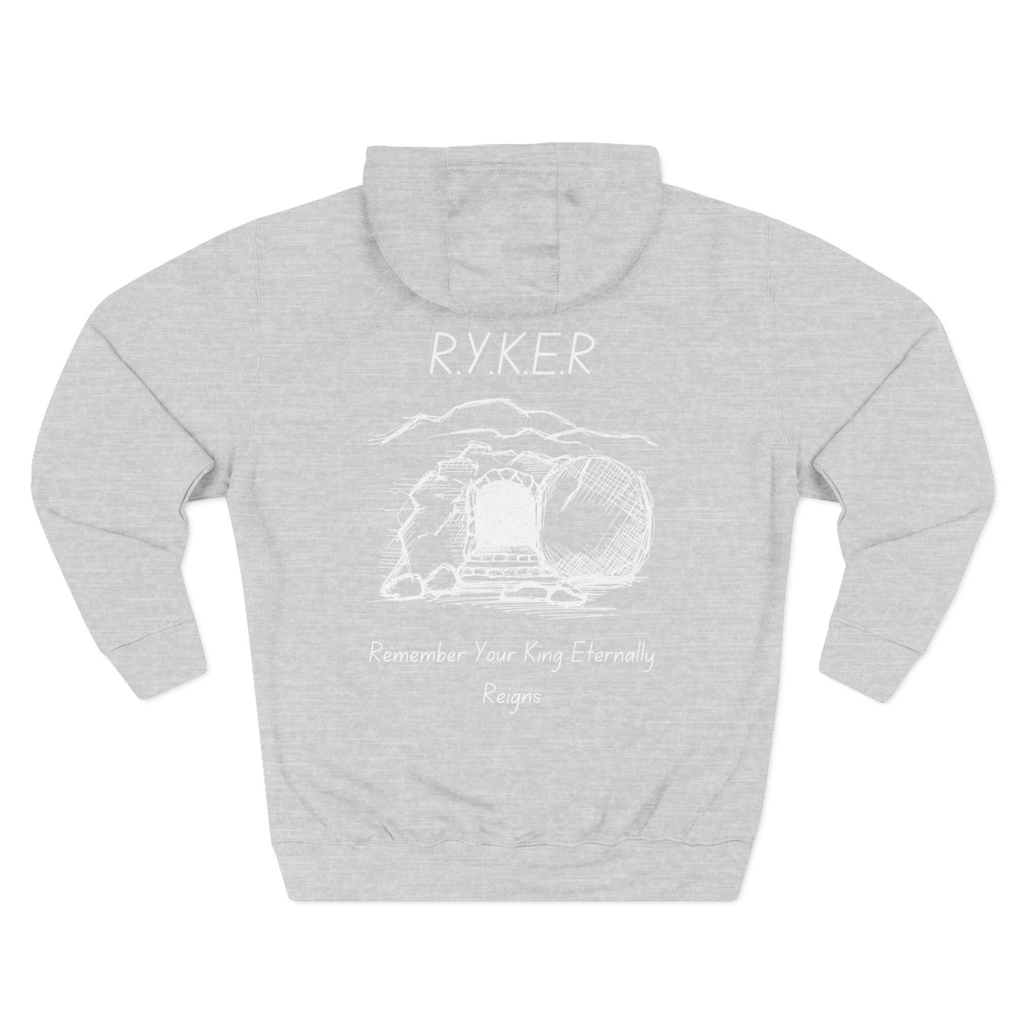 RYKER Christian White Letters Hoodie