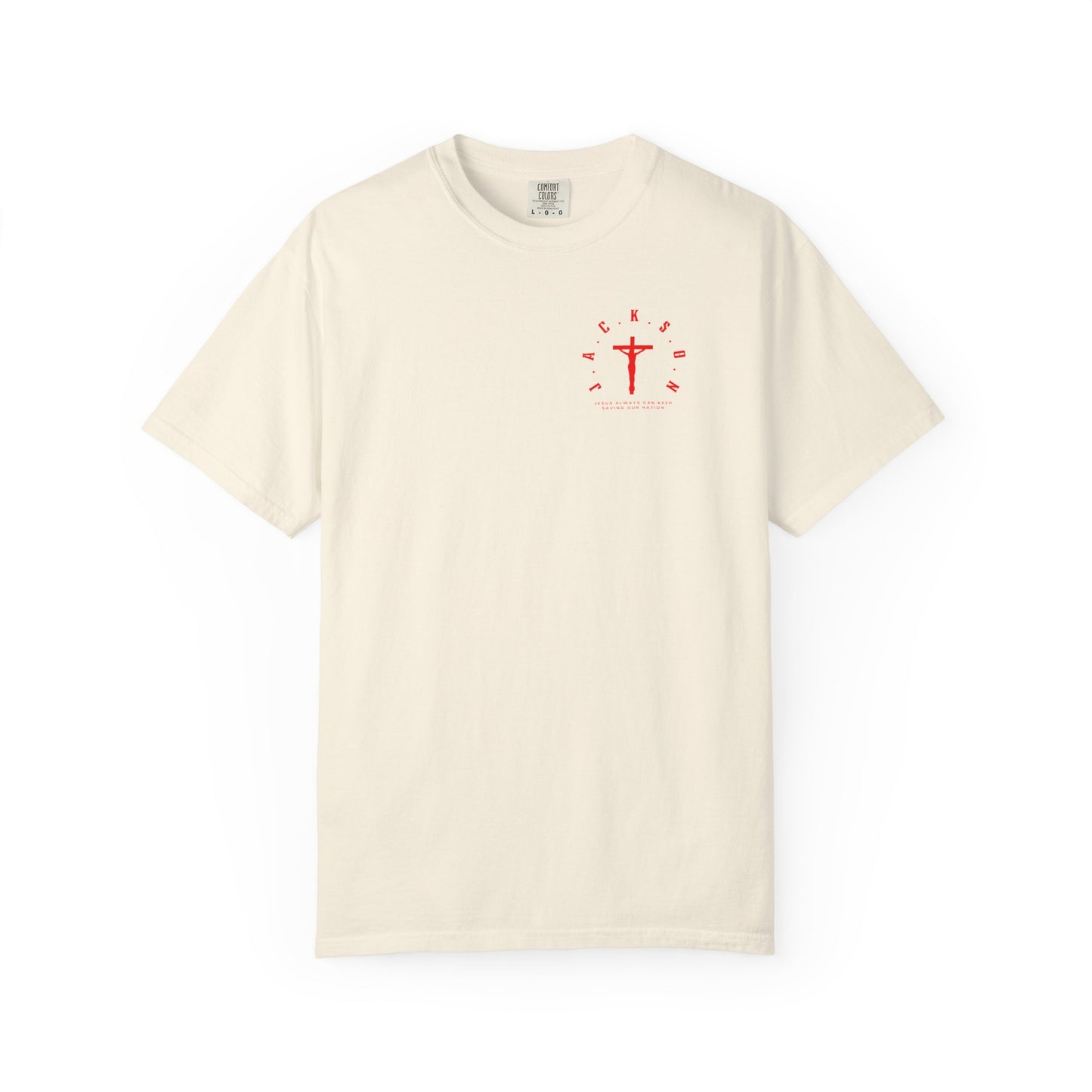 Jackson Believing Christian Red Letters & Cross