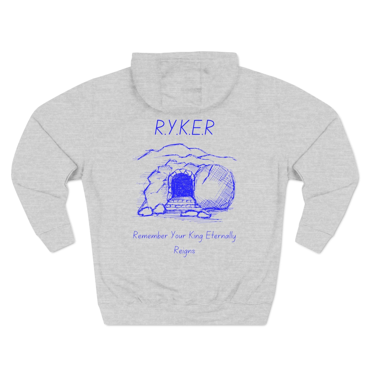 RYKER Christian Blue Letters Hoodie