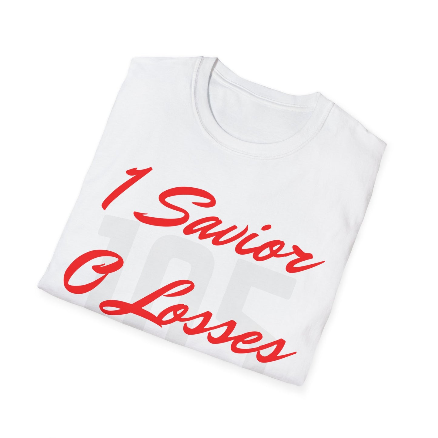 Adult 105 Christian Red and White Letters