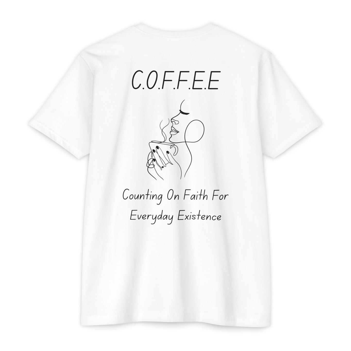 Specialty Adult Coffee Christian Blue Words & Woman Image