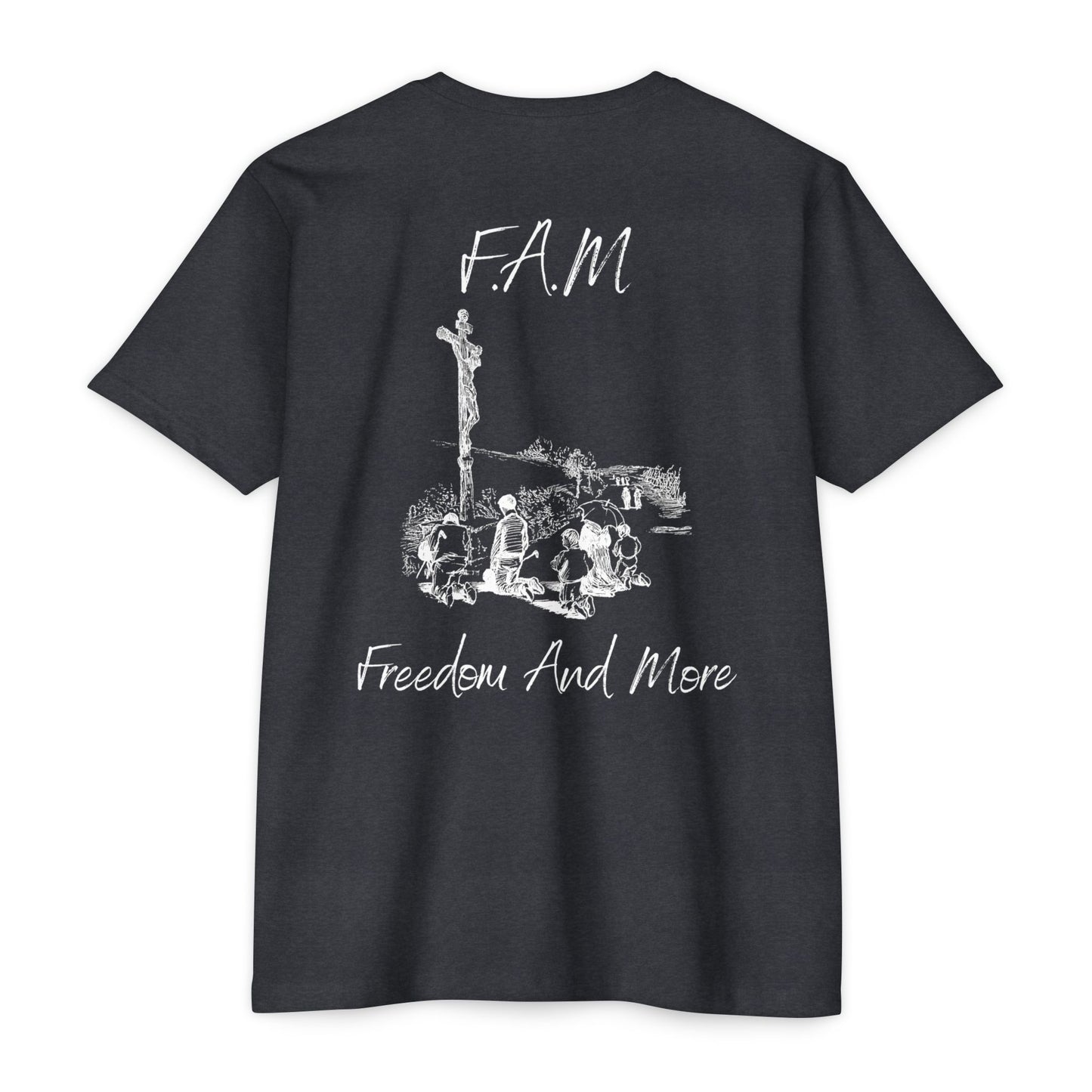 Fam Christian White Letters & Image Blended