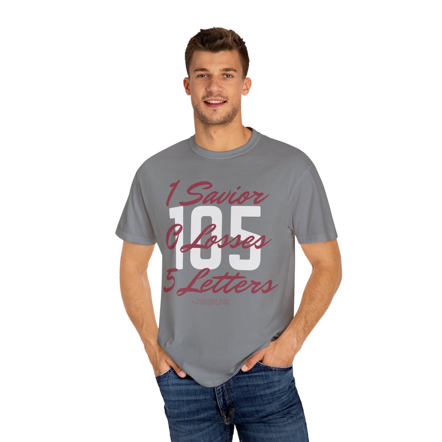 Adult 105 Christian Marron and White Letters