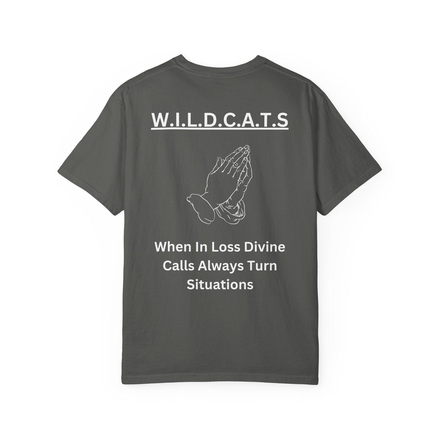 Wildcats Christian White Letters & Image Specialty