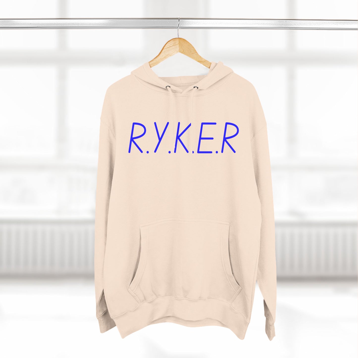 RYKER Christian Blue Letters Hoodie