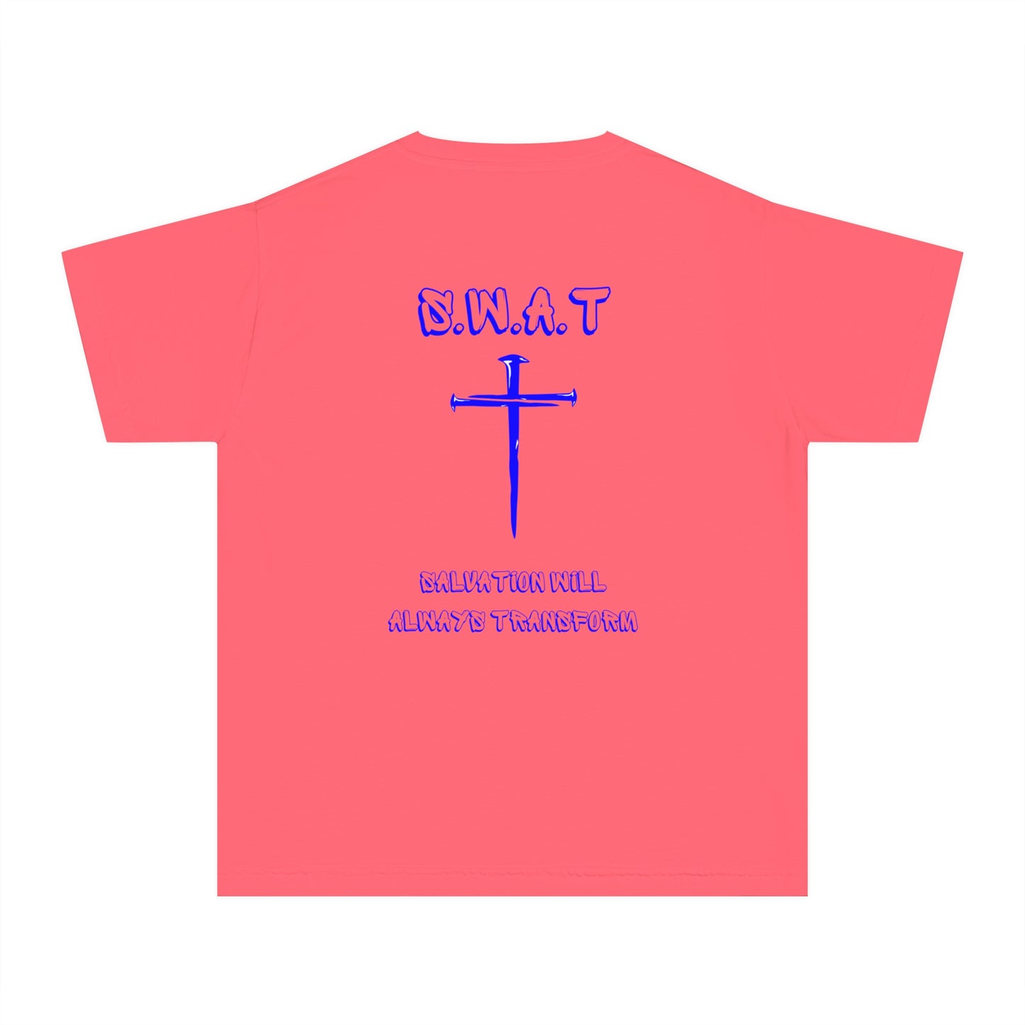 Youth Swat Christian Blue Words