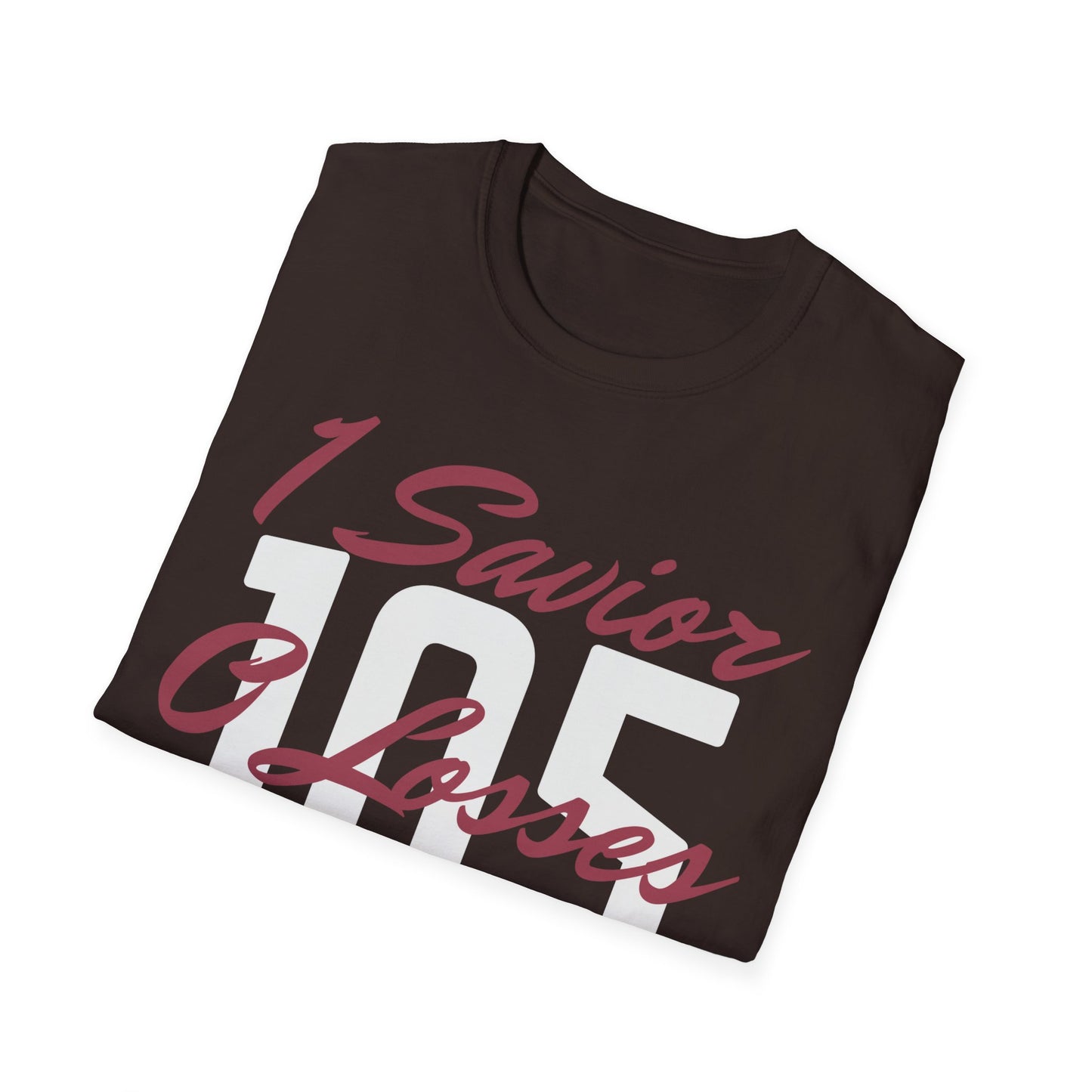 Adult 105 Christian Marron and White Letters