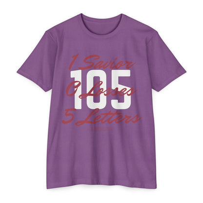 Adult 105 Christian Marron and White Letters Blended