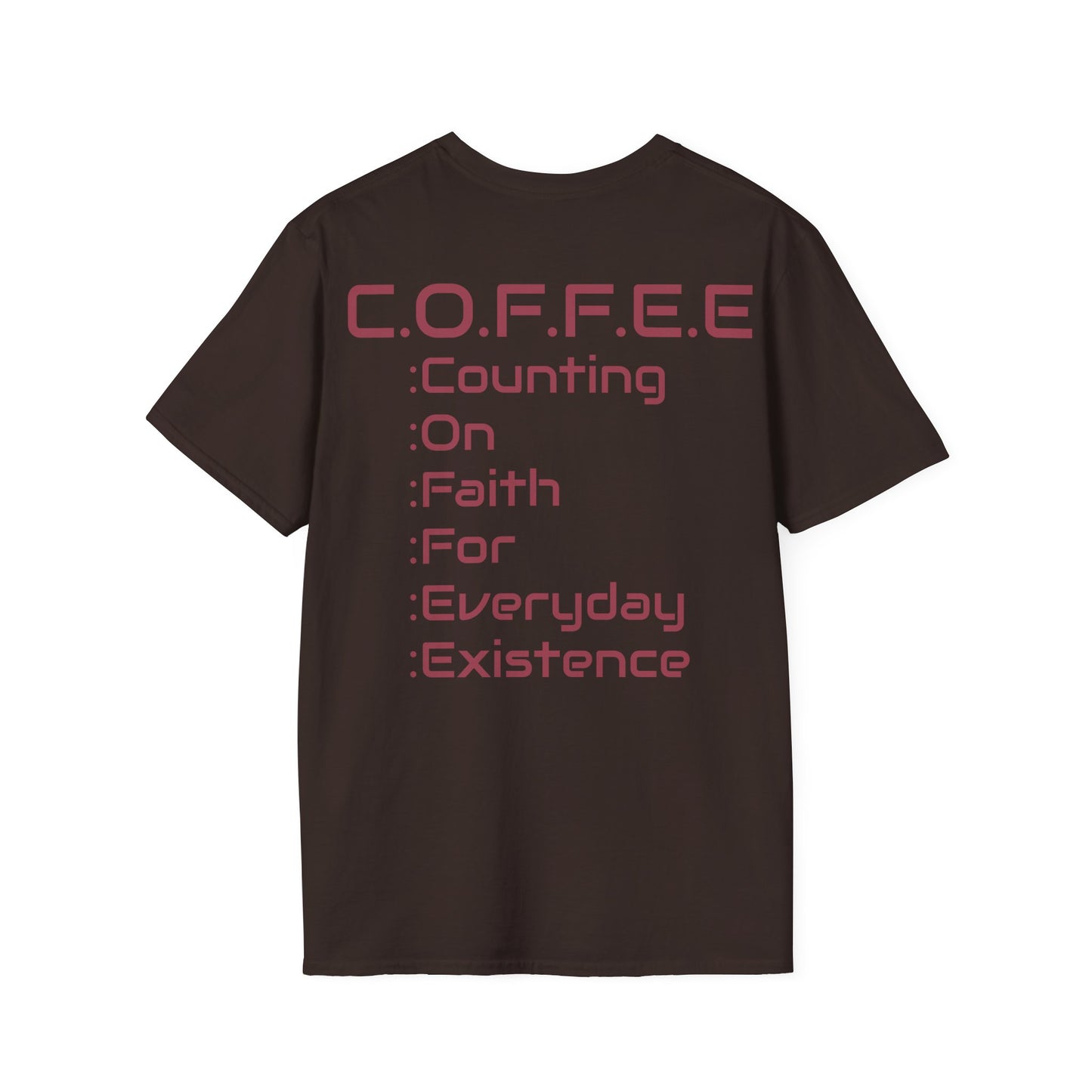 Adult Coffee Christian Marron Words Only