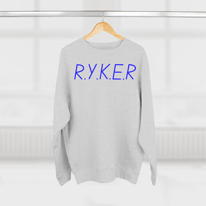 RYKER Christian Blue Letters Crewneck