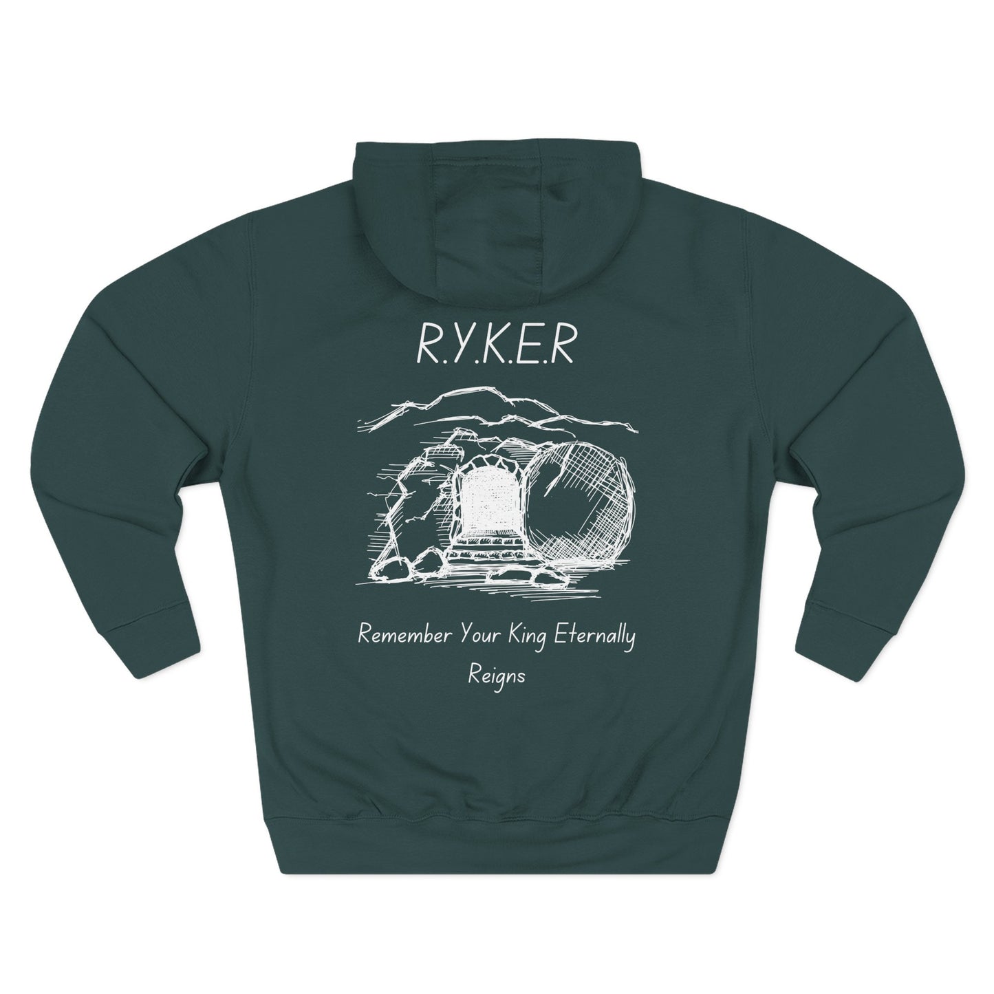 RYKER Christian White Letters Hoodie