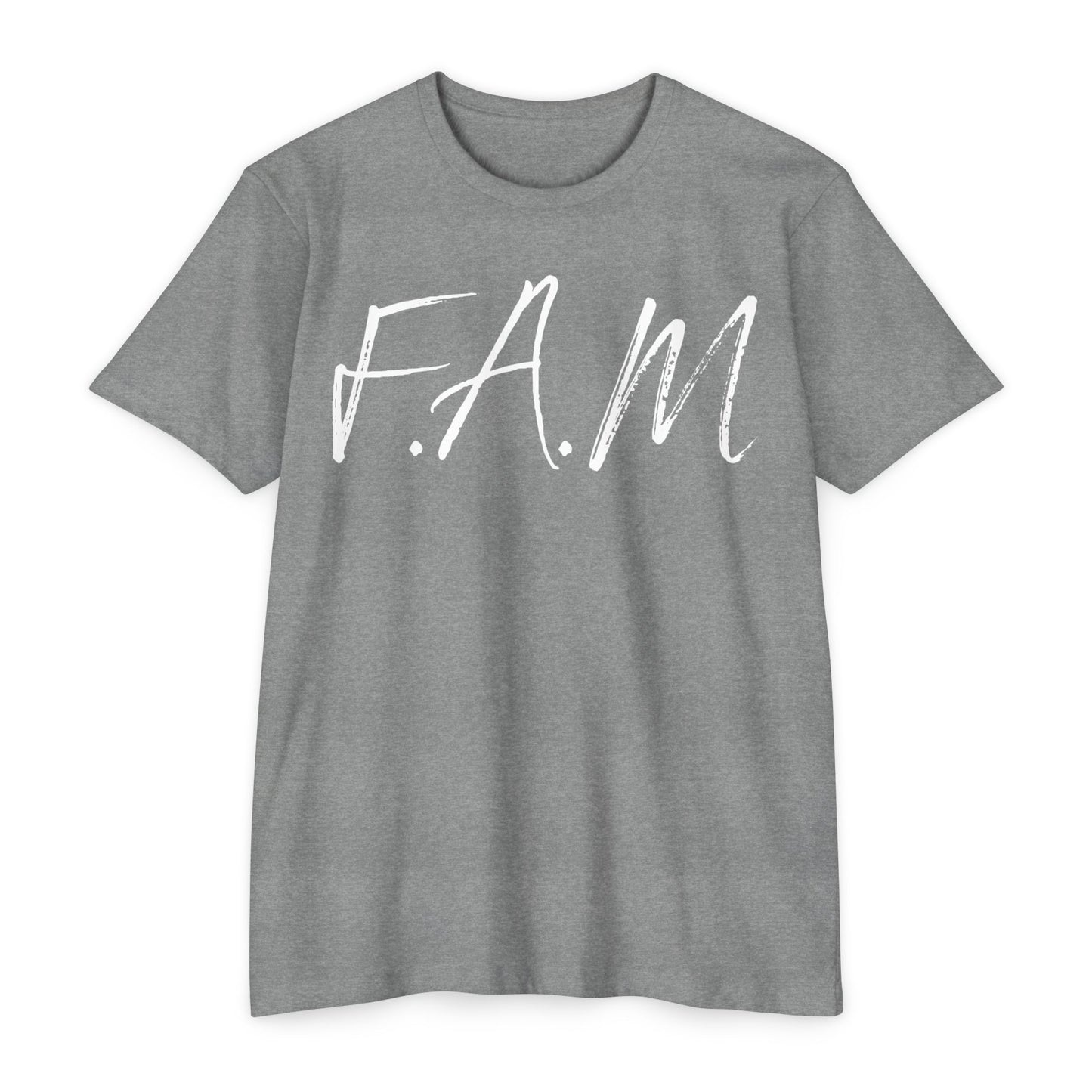 Adult Fam Christian White Letters & Image Premium Tee