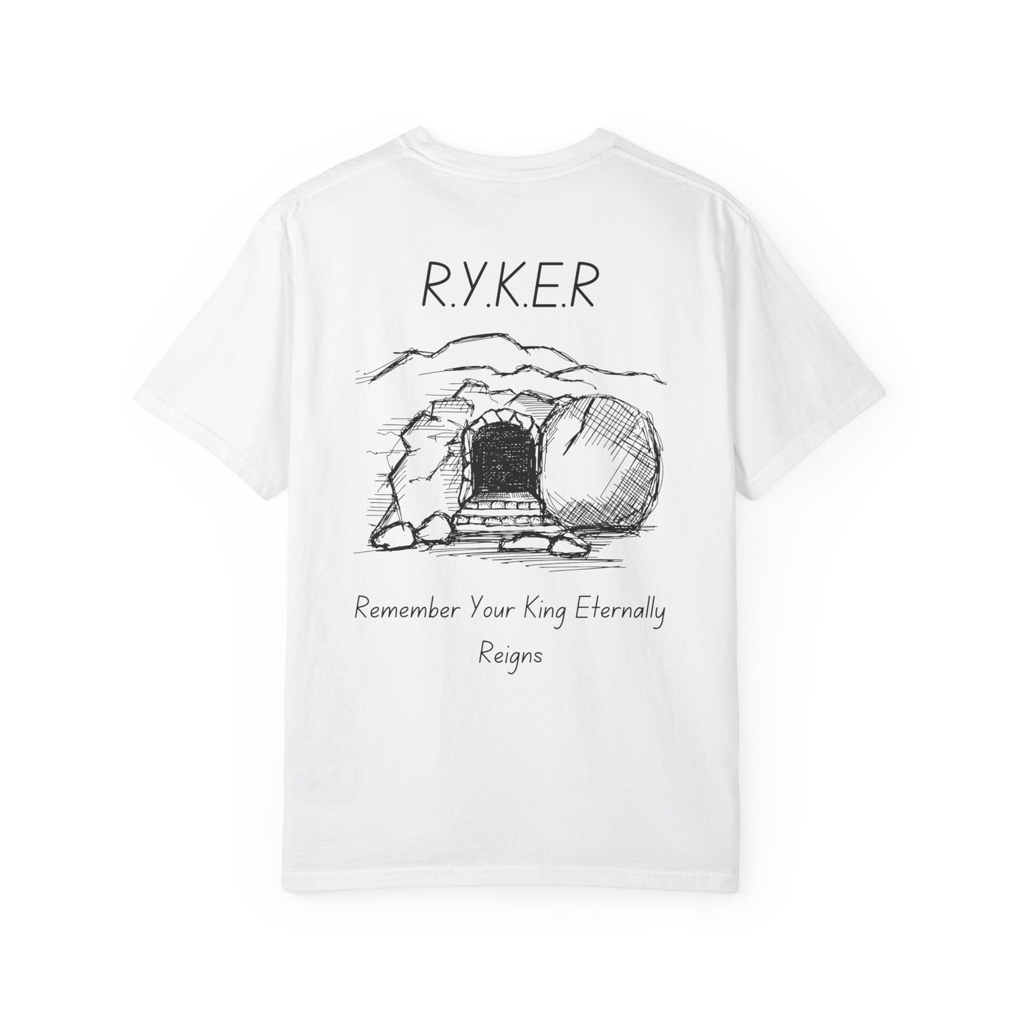 Adult RYKER Christian Black Letters Heavyweight