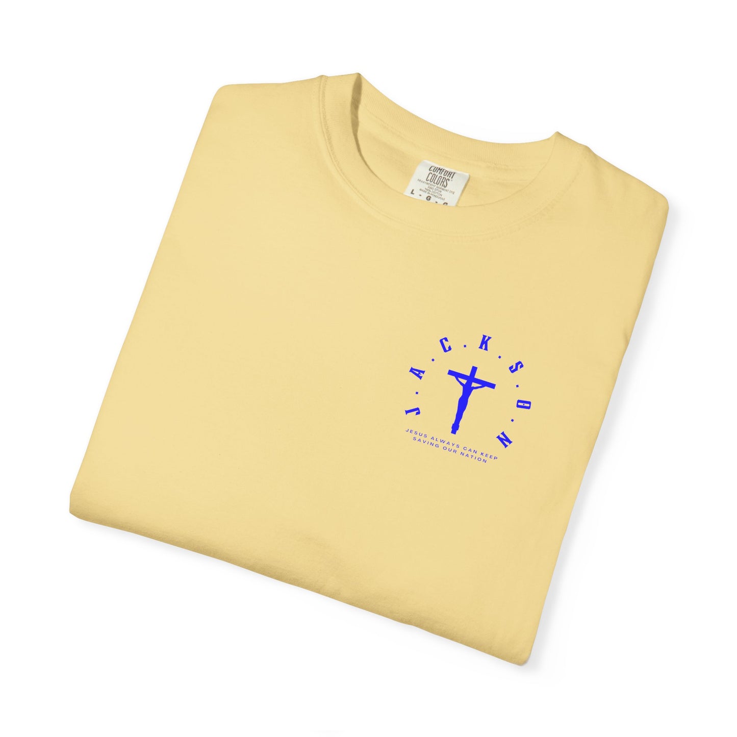 Jackson Believing Christian Blue Letters & Cross