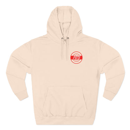 Adult 105 Christian Red and White Letters Hoodie