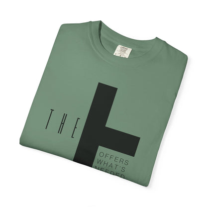 Adult T-Town Christian Black Letters & Cross