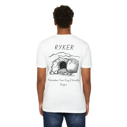 Adult RYKER Christian Black Letters Premium Tee