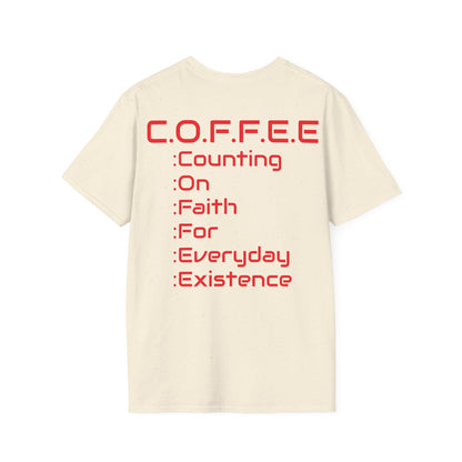 Adult Coffee Christian Red Words Only
