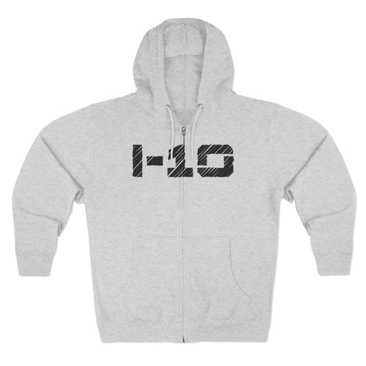 I-10 Christian Black Words Hoodie Zipper