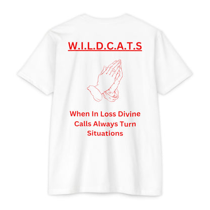 Wildcats Christian Red Letters & Picture