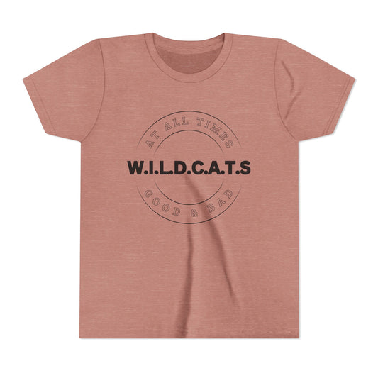 Youth Wildcats Christian Black Letters & Picture
