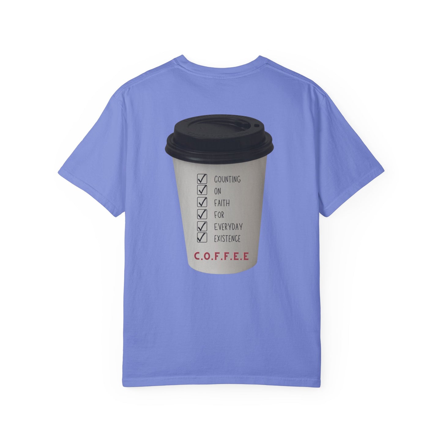 Adult Coffee Christian White Letters & Image