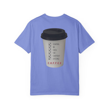 Adult Coffee Christian White Letters & Image